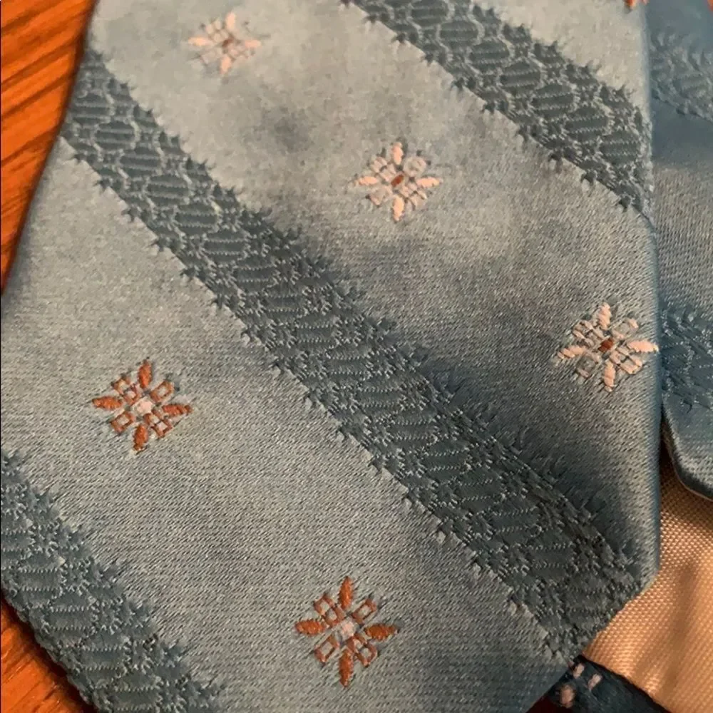 Vtg 60s Pierre Jacques blue polyester tie‎